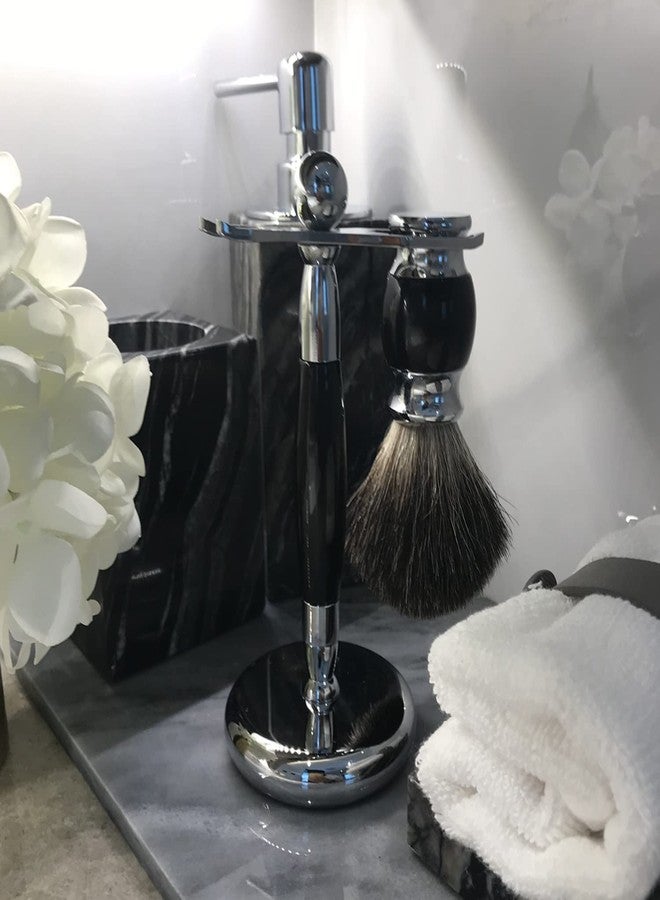 PerPro Luxury Shaving Brush & Razor Stand Universal Shaver Holder with Weighted & Non Slip Base - Image 5